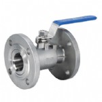 One-piece containment ball valve